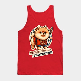 Pomeranian Queen's guard Tank Top